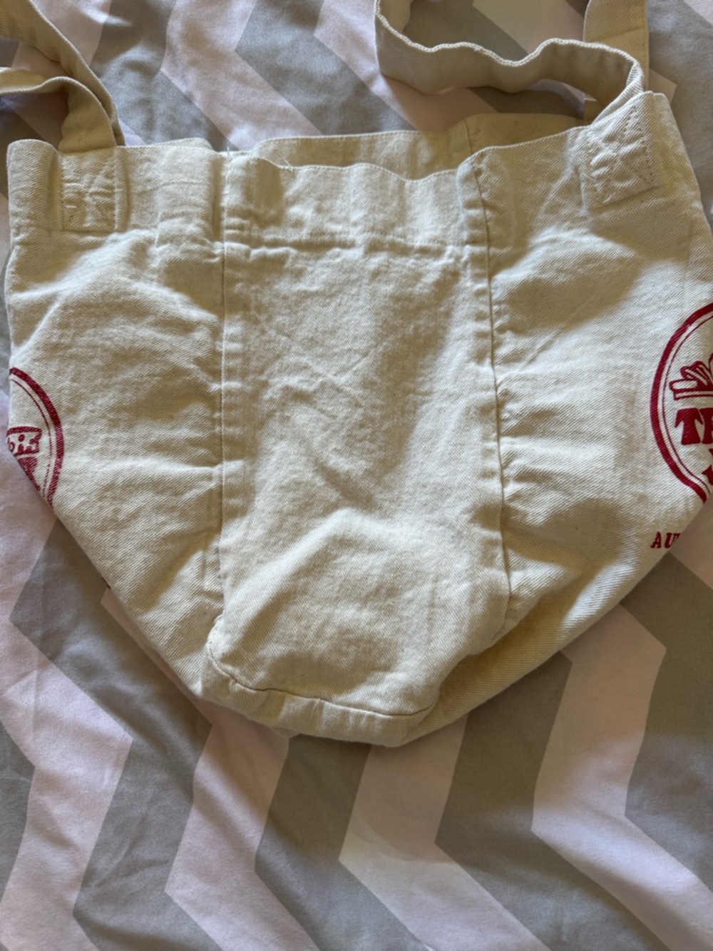 Trader Joe's Vintage Canvas Tote - Picture 6 of 8